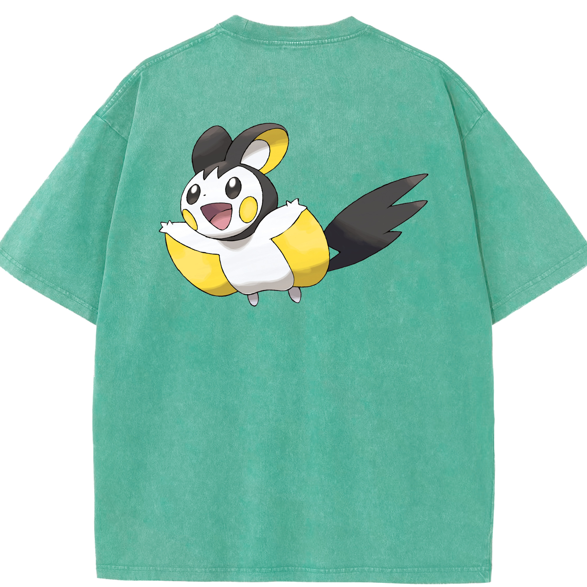（画像用） ポケットモンスター Pokémon 綿100% ヴィンテージ風 半袖Tシャツ（背面プリント）